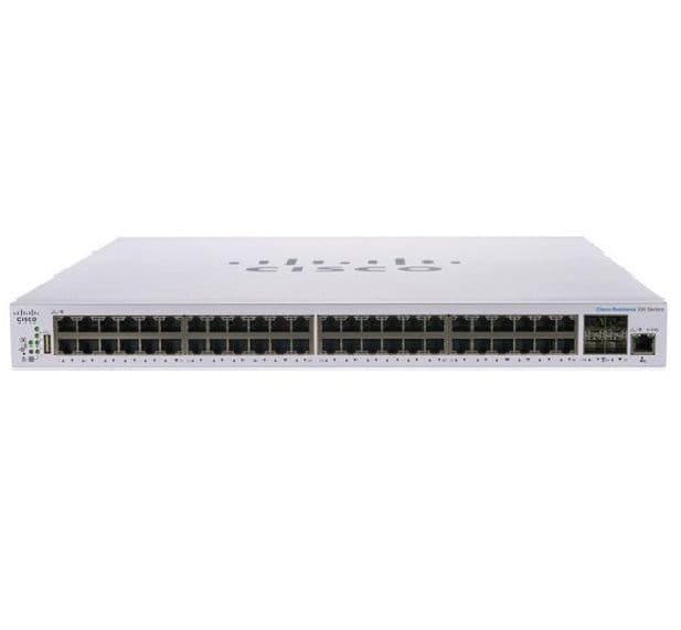 CISCO Switch 48 port, Gigabit, 2x1G SFP - CBS350-48T-4G-EU