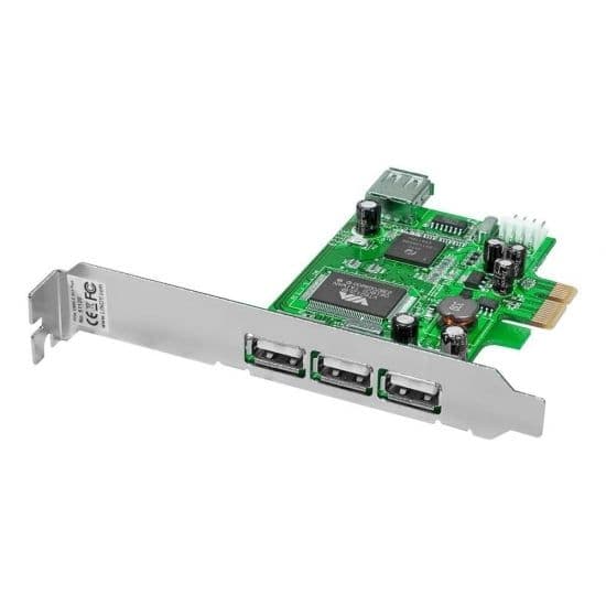 LINDY PCIe - USB 2.0, 3+1 port