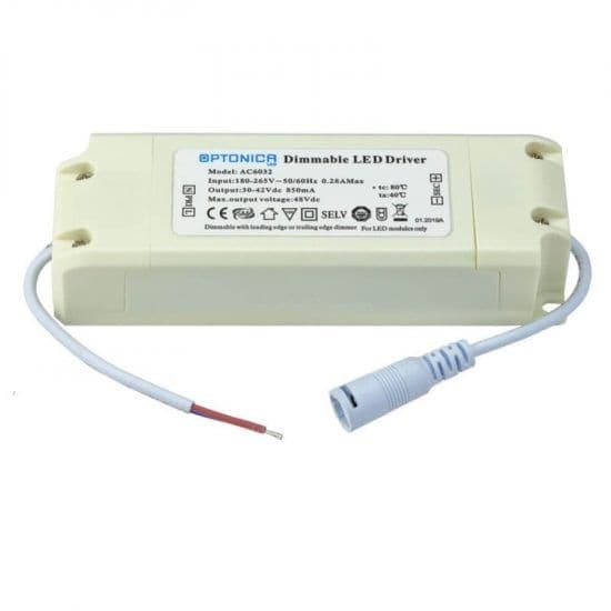 OPTONICA LED Dimmelhető panel driver, 36W, 30-42V, 900mA - AC6032