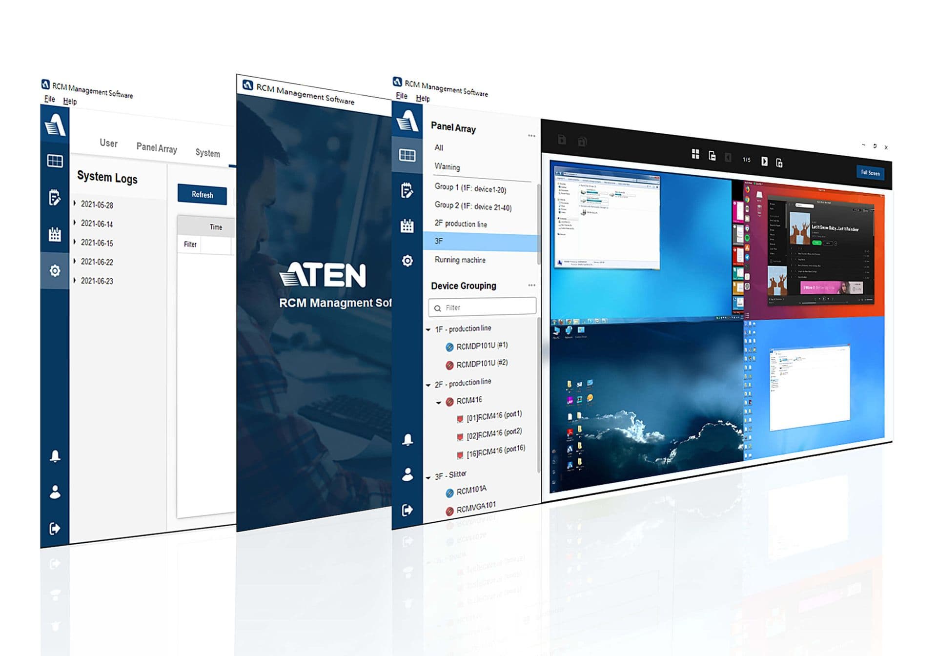 ATEN Remote Control & Monitoring Management szoftver, 100port