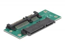 DELOCK Adapter SATA 22 tűs, M/F - 65092