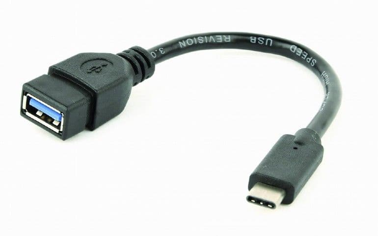 GEMBIRD Adapter USB 3.0 C - A, M/F, OTG, 0,2m, fekete