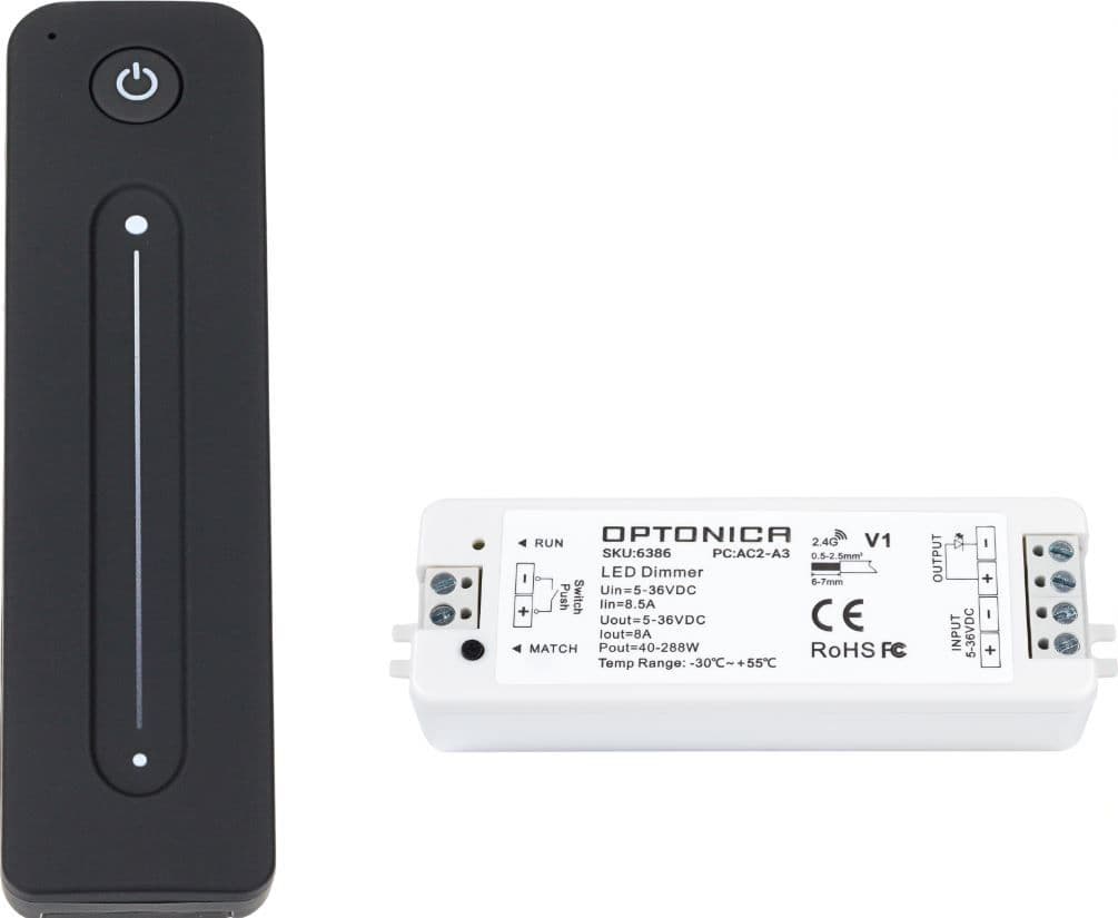 OPTONICA LED 5 az 1-ben kontroller szett, Tuya/RF, távirányítóval - AC6386