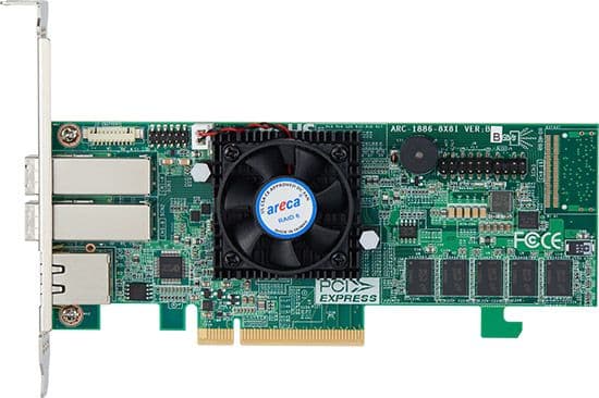 ARECA RAID Controller ARC-1886-8X, PCIe Gen 4.0 M.2 NVMe Hardware RAID Adapter