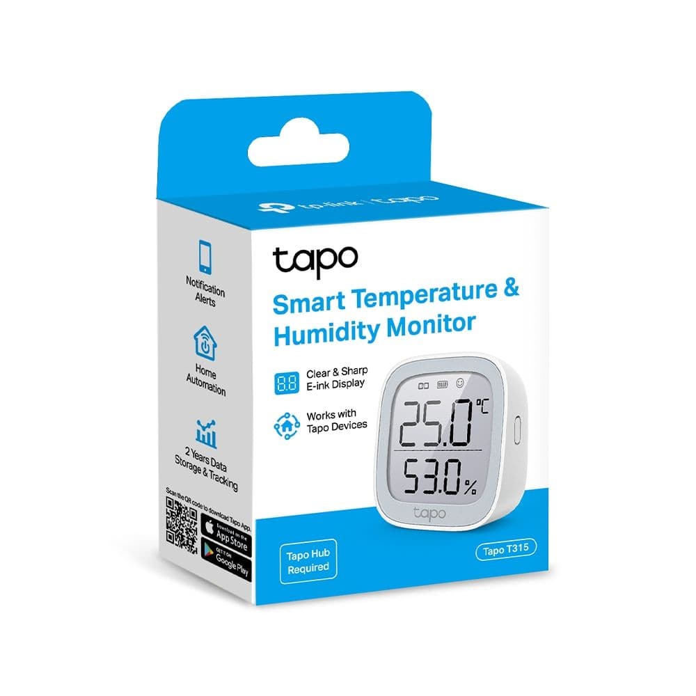TP-LINK Tapo Szenzor Hőmérséklet és Páratartalom WiFi TAPO T315