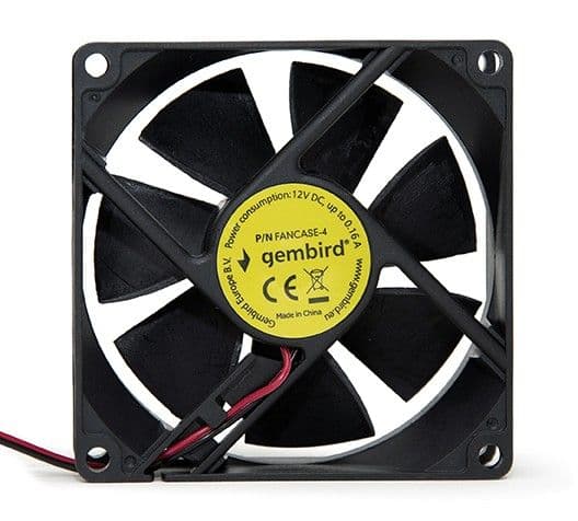 GEMBIRD Ventilátor 80x80x25 FANCASE-4