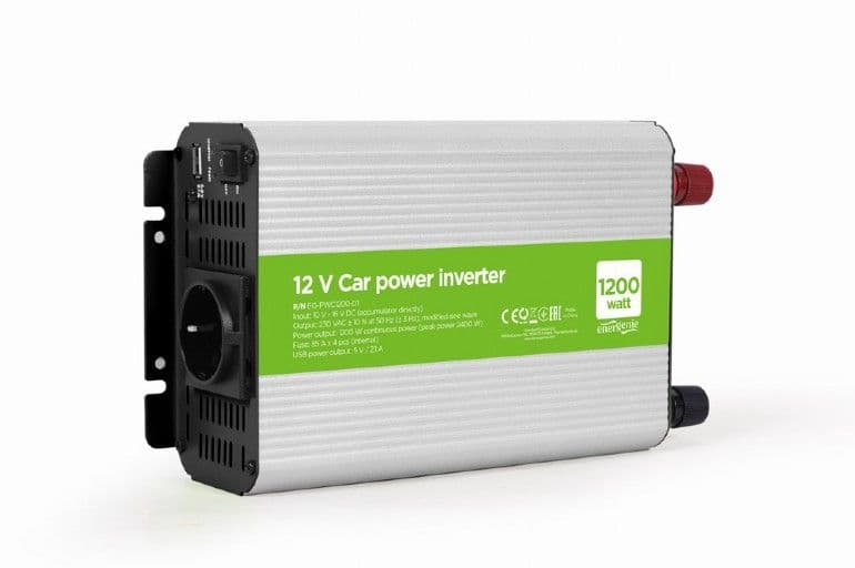 ENERGENIE Autós inverter 1200W 12V, USB port
