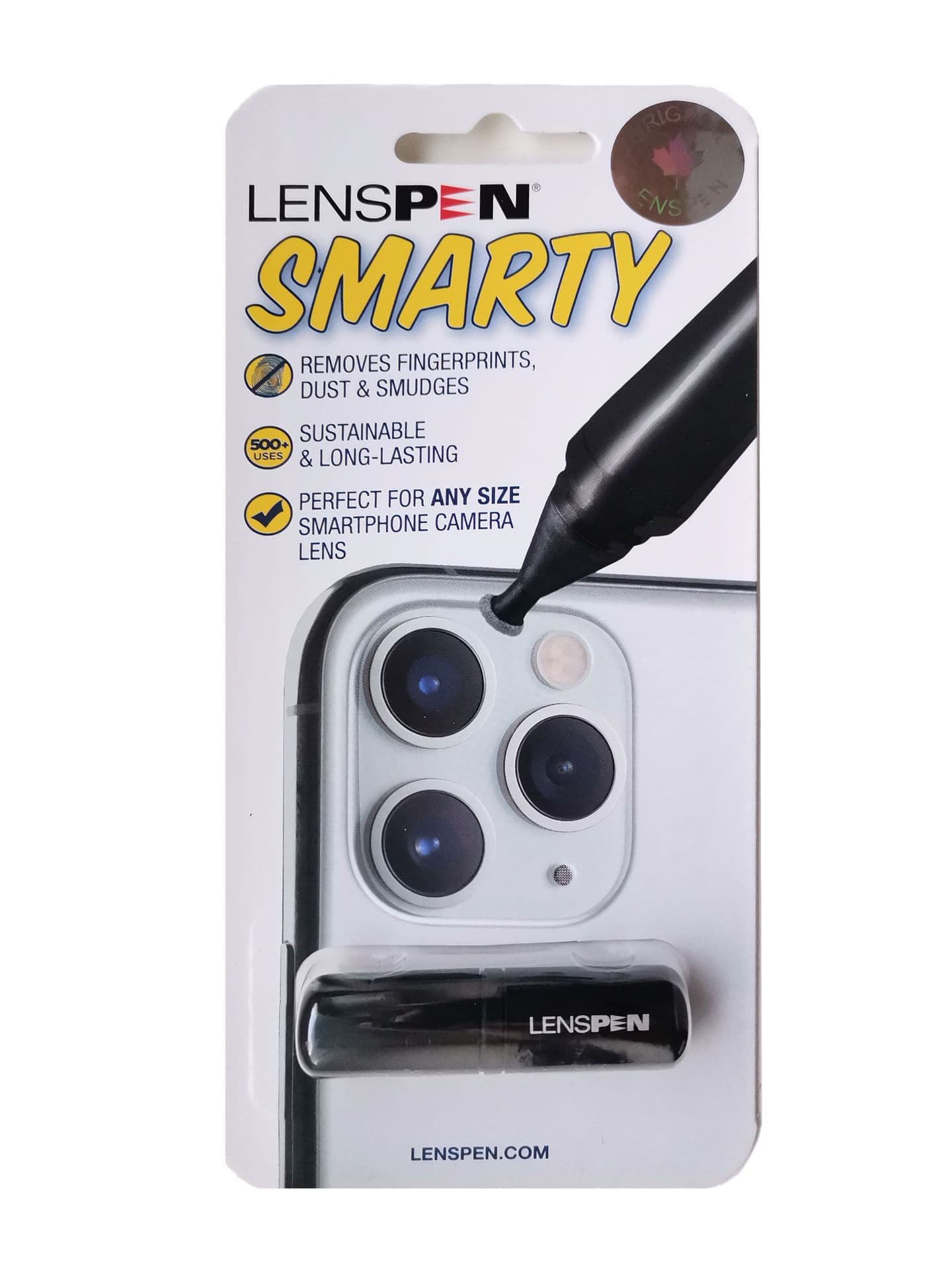 LENSPEN Smarty aktívszenes és antibakteriális optikatisztító kis méretű lencsékhez, okostelefonokhoz
