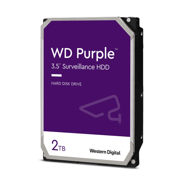 WD HDD SATA3 3,5" Purple 2TB (2000GB) 256MB 5400rpm