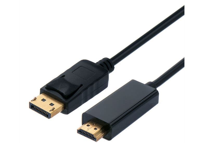STANDARD Kábel DisplayPort - HDMI 2m, fekete