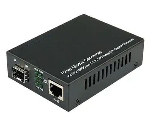 GENERIC Média Konverter 10/100/1000 Base-T RJ45 - 1000Base-FX SFP Gigabit Fiber
