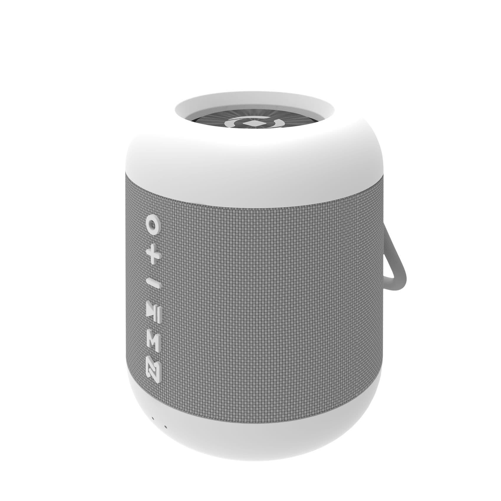Celly Boost hordozható, vízálló Bluetooth hangszóró, TWS, 5W, 4óra üzemidő, fehér