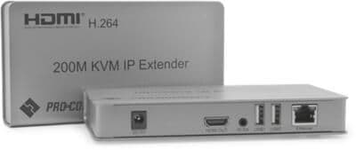 PROCONNECT Extender HDMI Over IP, KVM, USB, IR, 1080p, 200m-ig