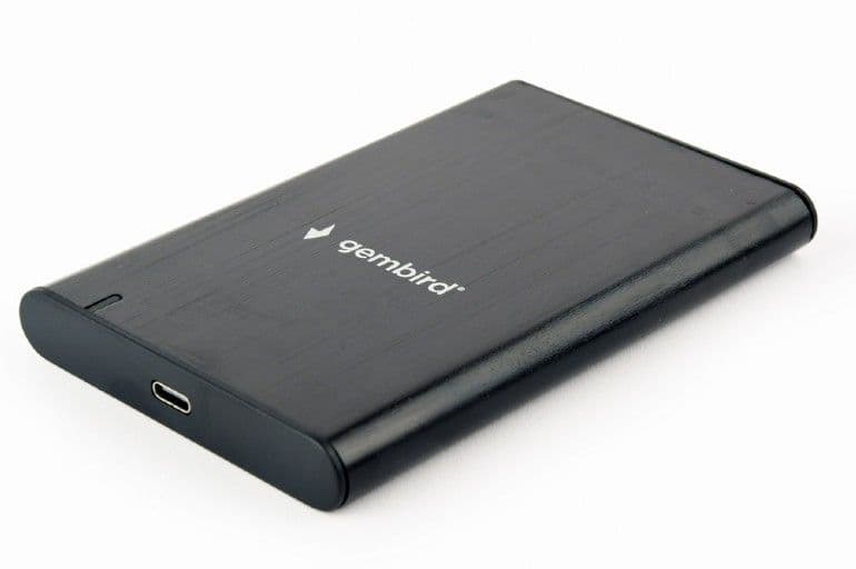 GEMBIRD USB-C 3.0 2.5" külső hdd ház, fekete