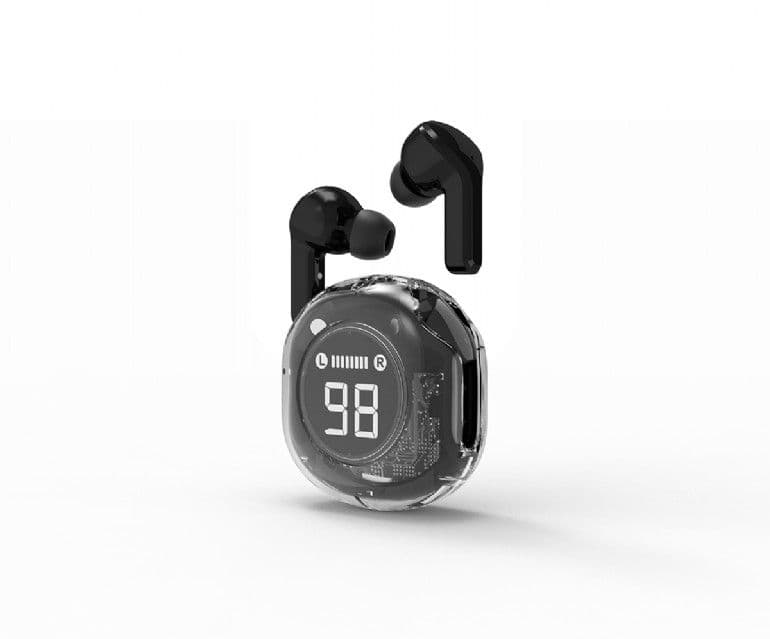 GEMBIRD Fülhallgató, Bluetooth, BT TWS fülbe helyezhető, átlátszó - TWST-01-BK