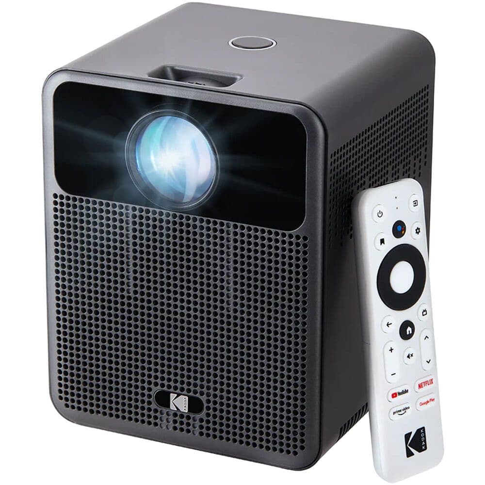 KODAK HD10 okos projektor, Full HD, 5W hangszóró, 200 ANSI-Lumen Android TV, iOS képernyő tükrözés