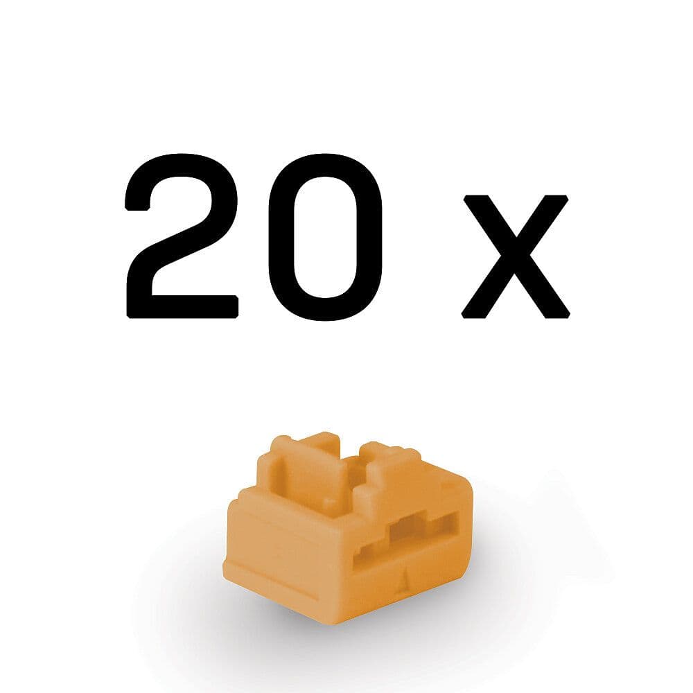 LINDY Dugó biztonsági, Port Blocker, RJ45 narancssárga (20db/csomag)