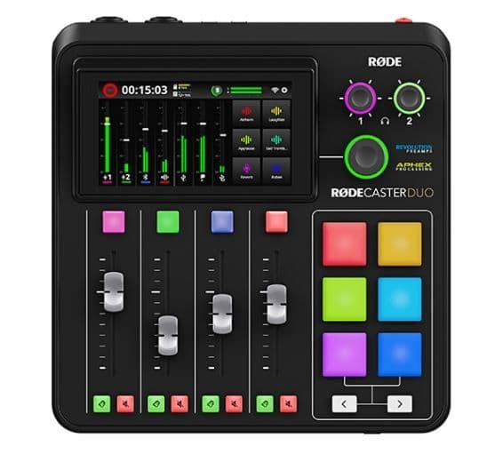 RODE RODECaster Duo podcast és audio produkciós keverő ajándék Wireless ME TX mikrofonnal