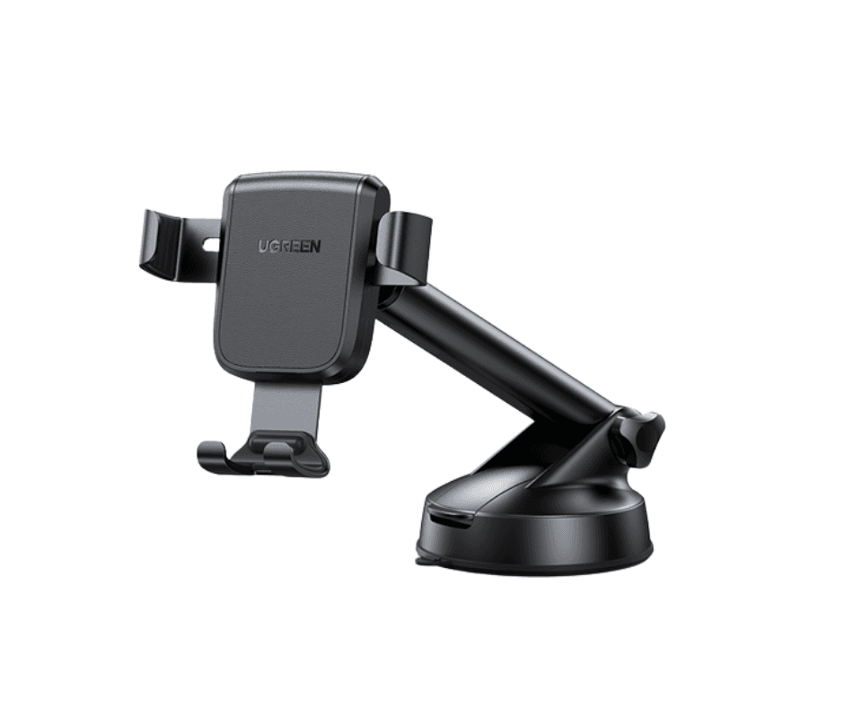UGREEN Autós telefon gravitációs tartó 4,7" - 7" tapadókorongos, automata lock, szürke