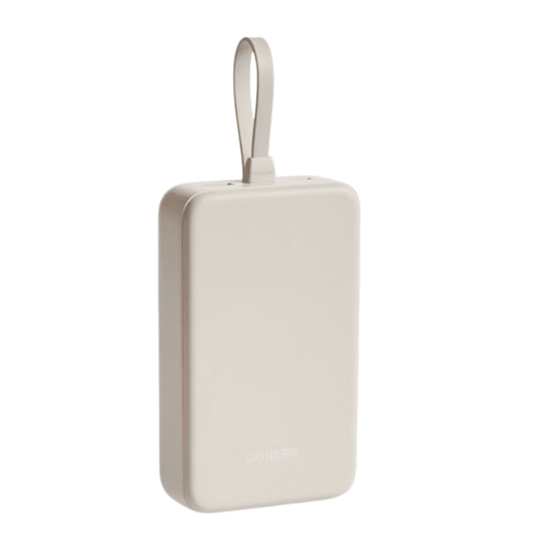 UGREEN Power Bank hordozható töltő 20000 mAh, 30W, USB-C, USB-A, fehér