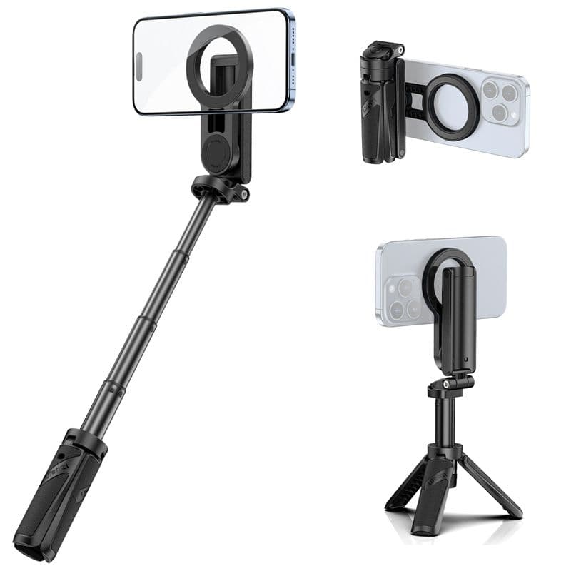 ULANZI JJ03 okostelefon markolat, Magsafe állvány és selfie bot egyben, bluetooth kioldóval