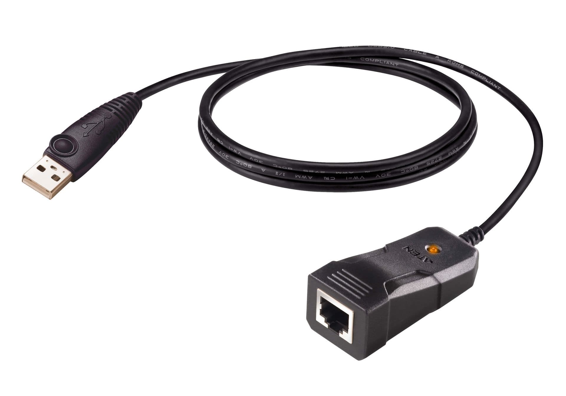 ATEN Konzol adapter USB - RJ45 (RS232), 1,2m, fekete