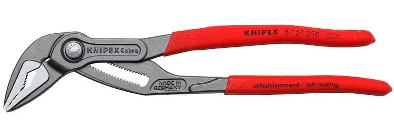 KNIPEX Cső- és vízpumpafogó Cobra®ES, keskeny fejforma, 250mm, 87 51 250