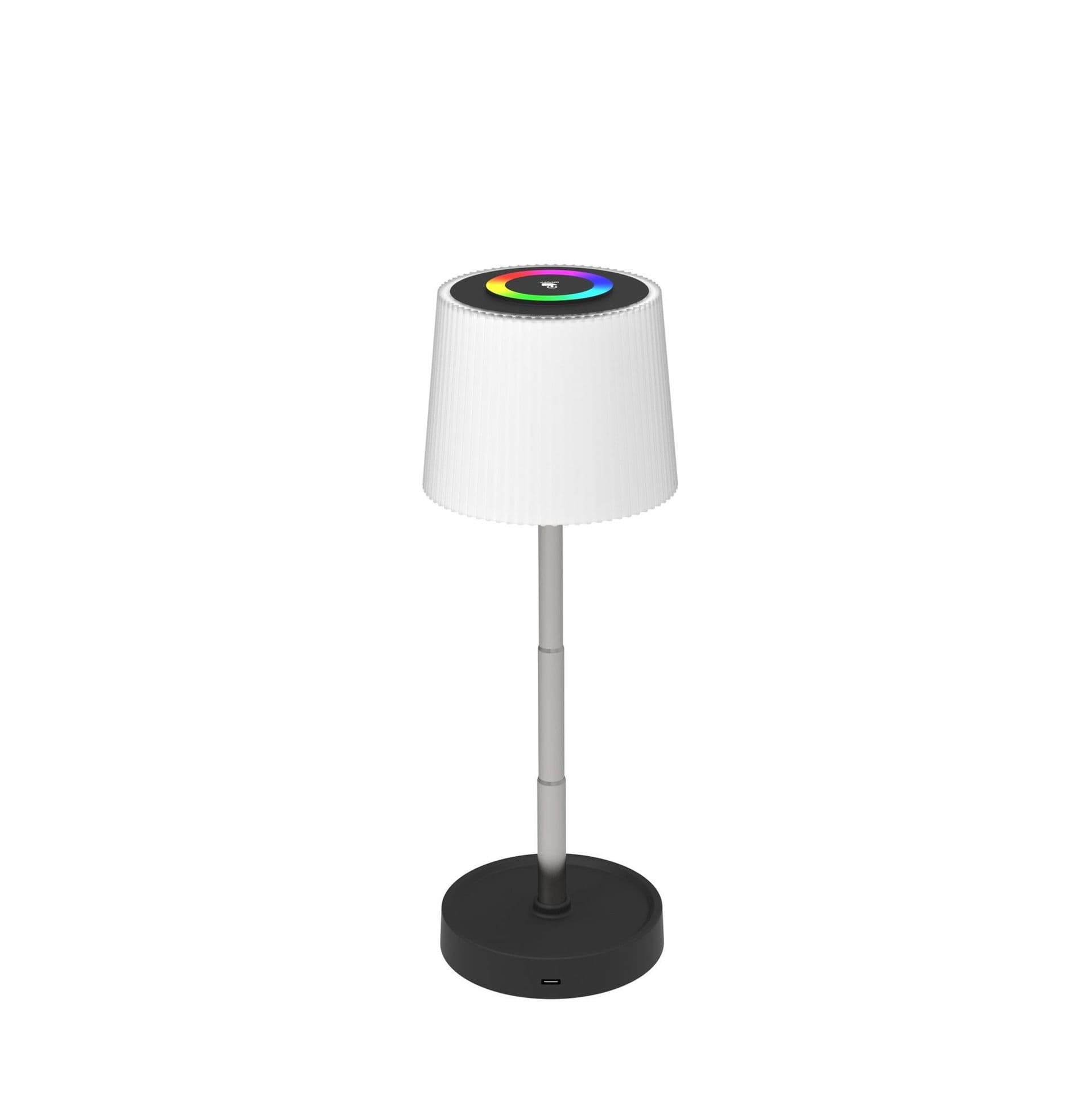 PLATINET Asztali lámpa RGB, 2W, állítható magasságú, 5500K, 160 Lumen, akkumulátoros, 1200 mAh, IP44, fehér