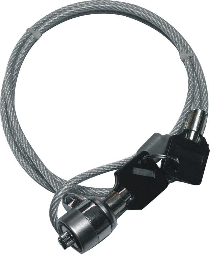 PREMIUMCORD Biztonsági zár NTB 1,8m Kensington Lock-hez (kulcs, acélkábel)