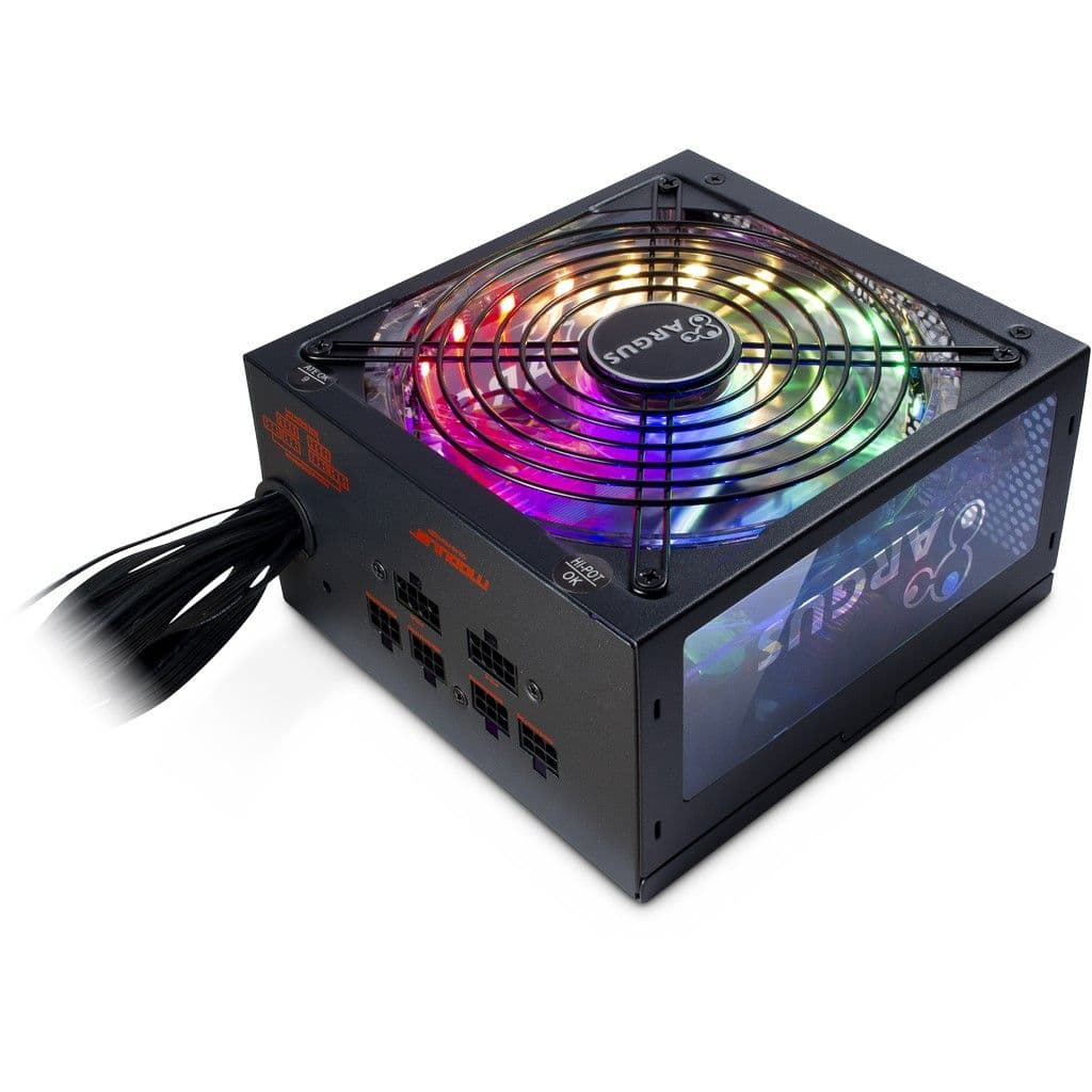 ARGUS Gamer Tápegység, 750W, 80 Plus Gold, PSU, RGB LED