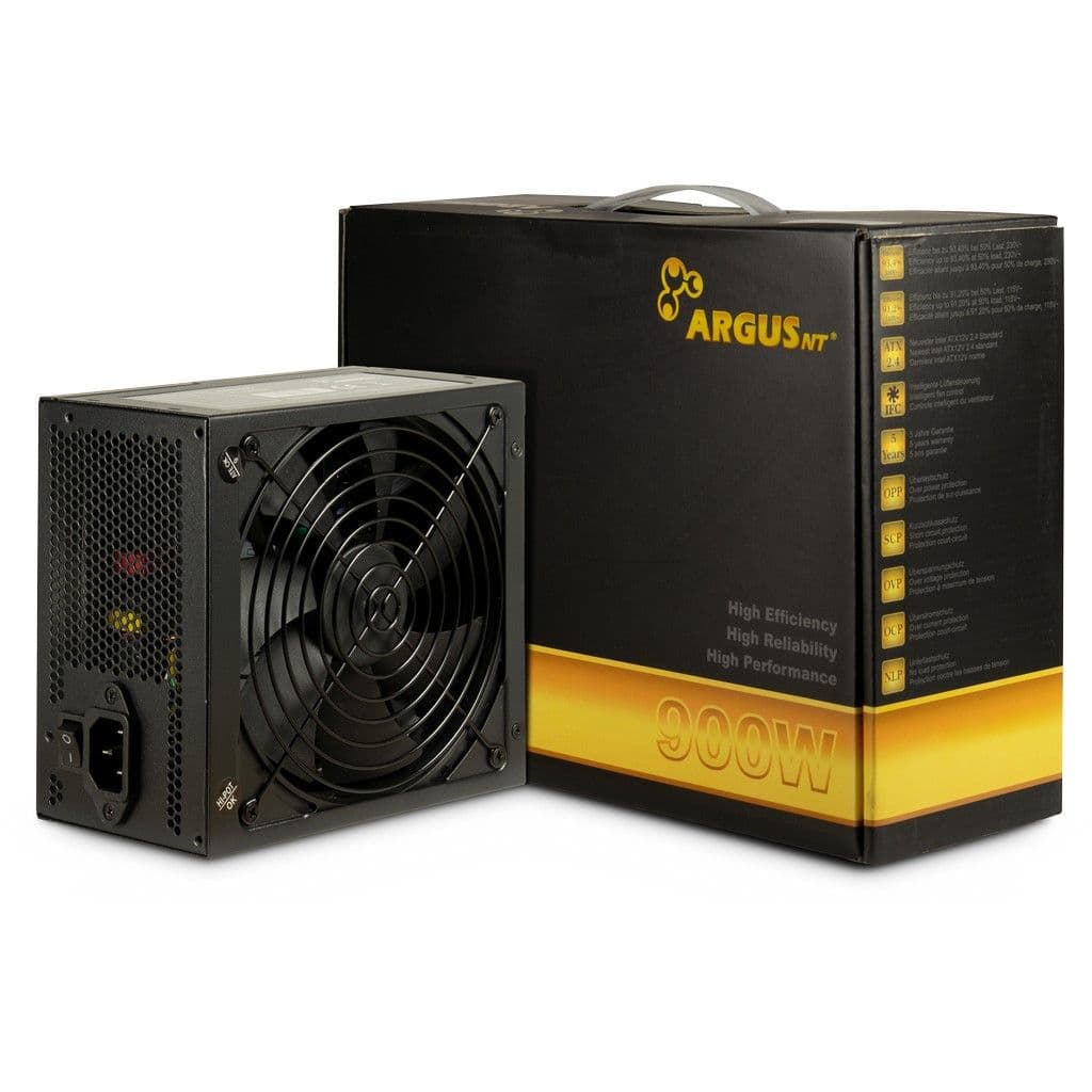 ARGUS Gamer Tápegység, 900W, 80 Plus Gold, PSU, GPS-900