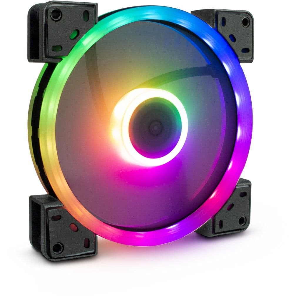 ARGUS Gamer hűtő ventilátor, 4 tűs, PWM, 140mm, RGB - 1 darabos kiszerelés