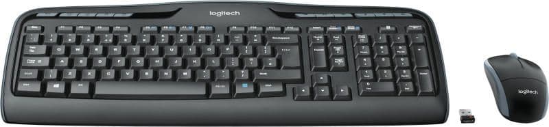 LOGITECH Billentyűzet+egér vezeték nélküli MK330, Német, fekete