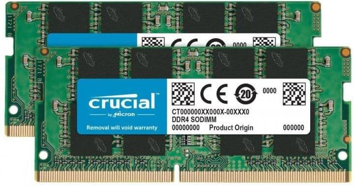 CRUCIAL RAM DDR4 32GB 3200MHz Kit(2x16GB) SODIMM