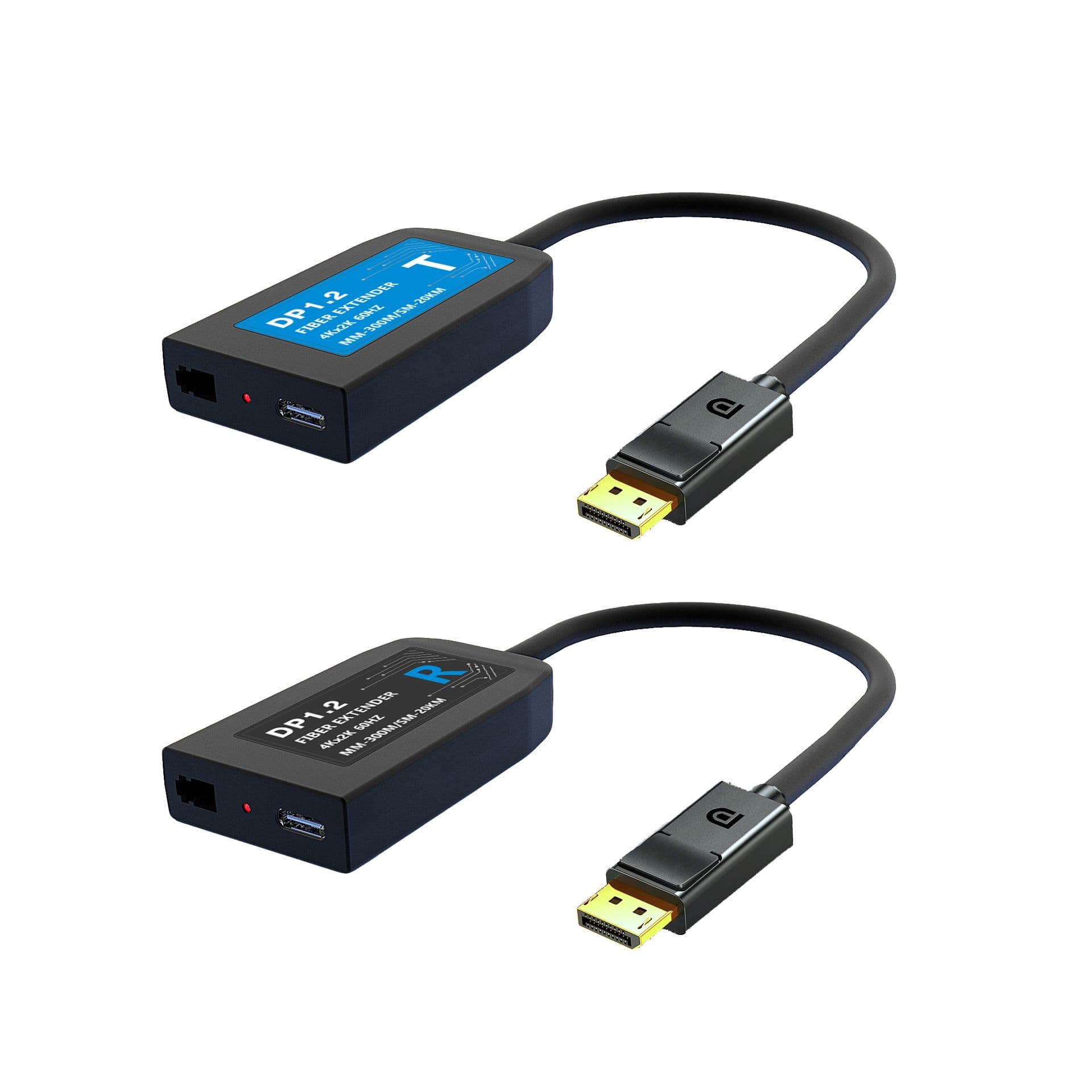 PROCONNECT Extender Optikai, DisplayPort, DP, 4k@60Hz, LC, 300m - 20km