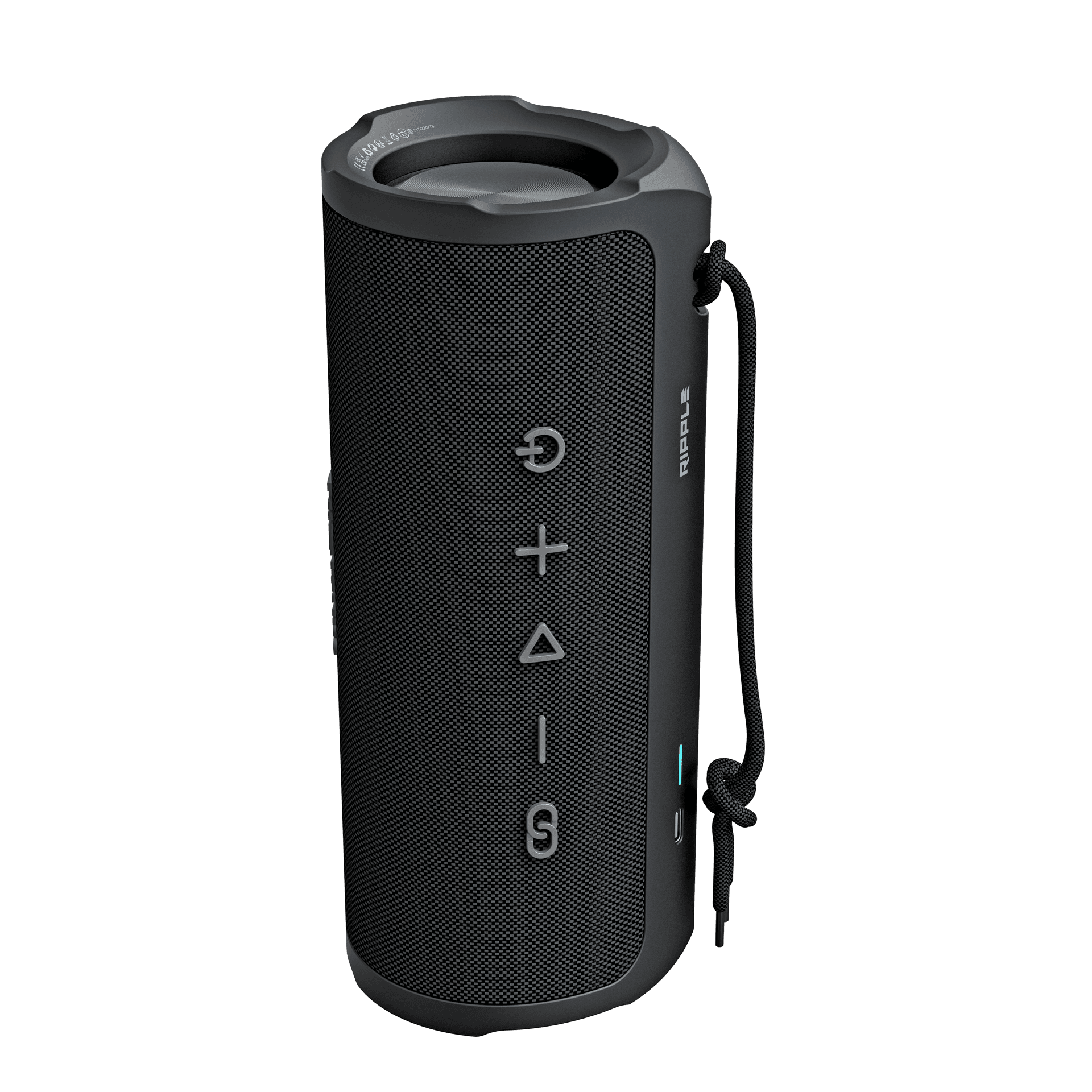 HIFUTURE Hangszóró RIPPLE, Bluetooth 5.3, 30W, Vezeték nélküli, 4000 mAh, IPX7, TWS, Fekete