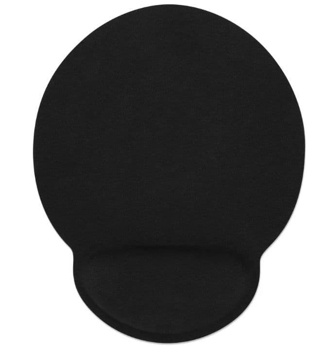 MANHATTAN Egérpad csuklótámasszal, ergonómikus, fekete