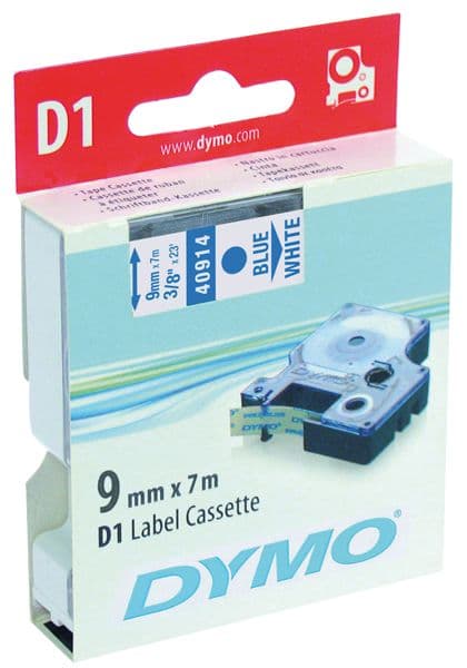 DYMO címke LM D1 alap 9mm kék betű / fehér alap