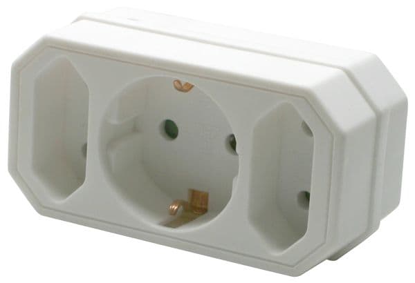 WELL Elosztó 1 Schuko + 2 Euro