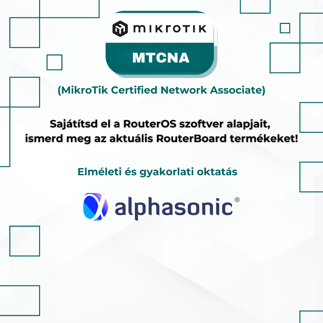 MikroTik Certified Network Associate – MTCNA Képzés